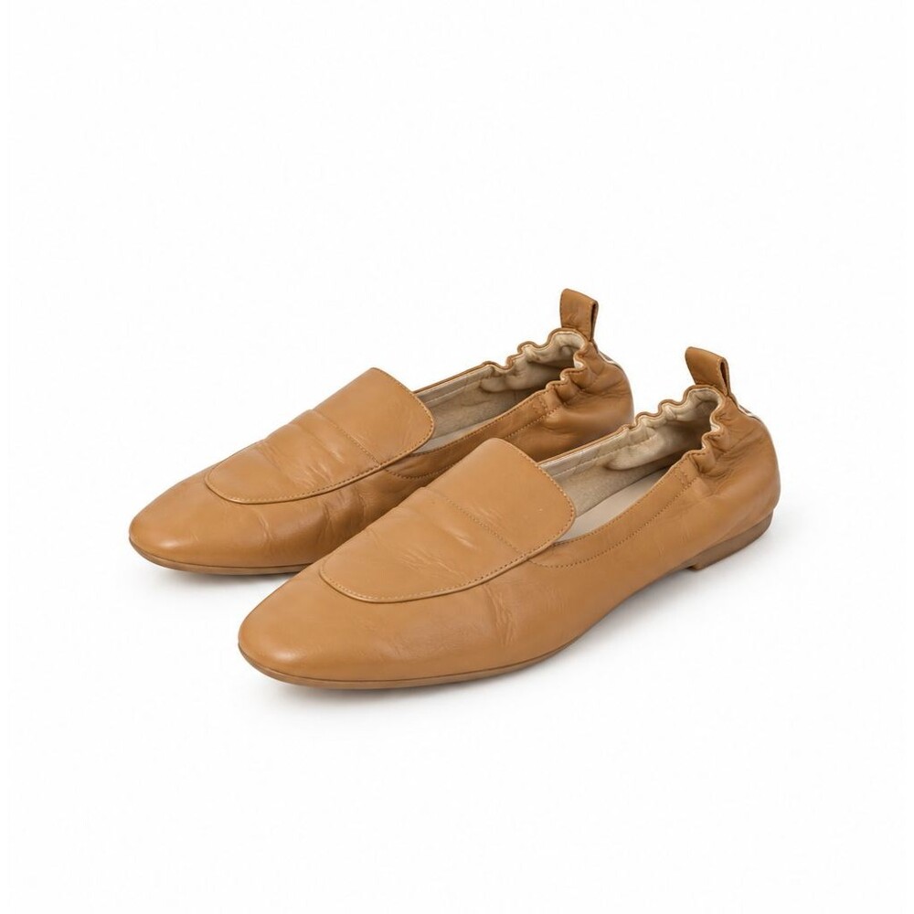 Everlane The Day Loafers Tan Leather Women 10 Flats Minimalist Preppy Comfort